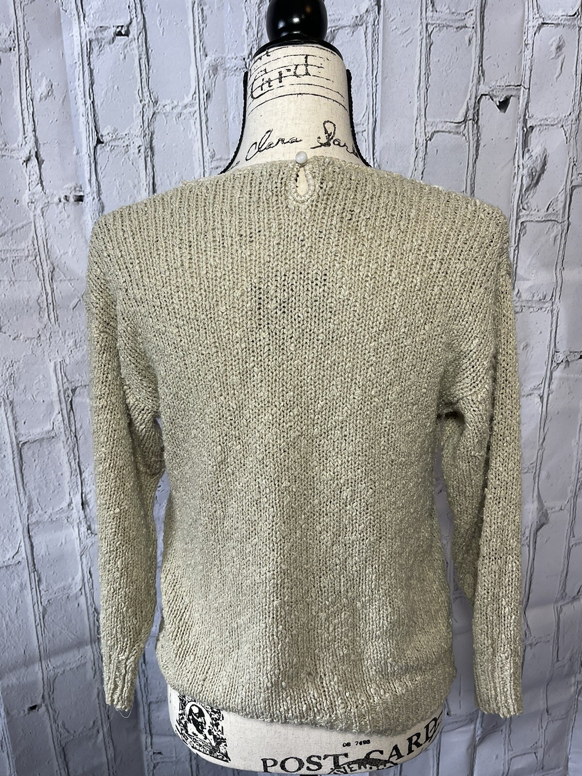JJ Fargo Womens Vintage Sweater S/M Pink Pastels Cottagecore Knitted Grandma