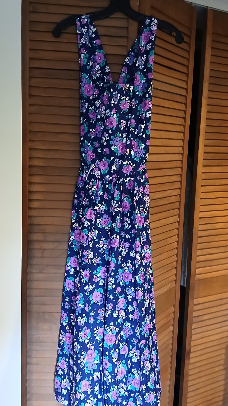 Lanz Originals Wonderful Vintage 80’s-90’s NWT Floral Blue Sundress Size 8