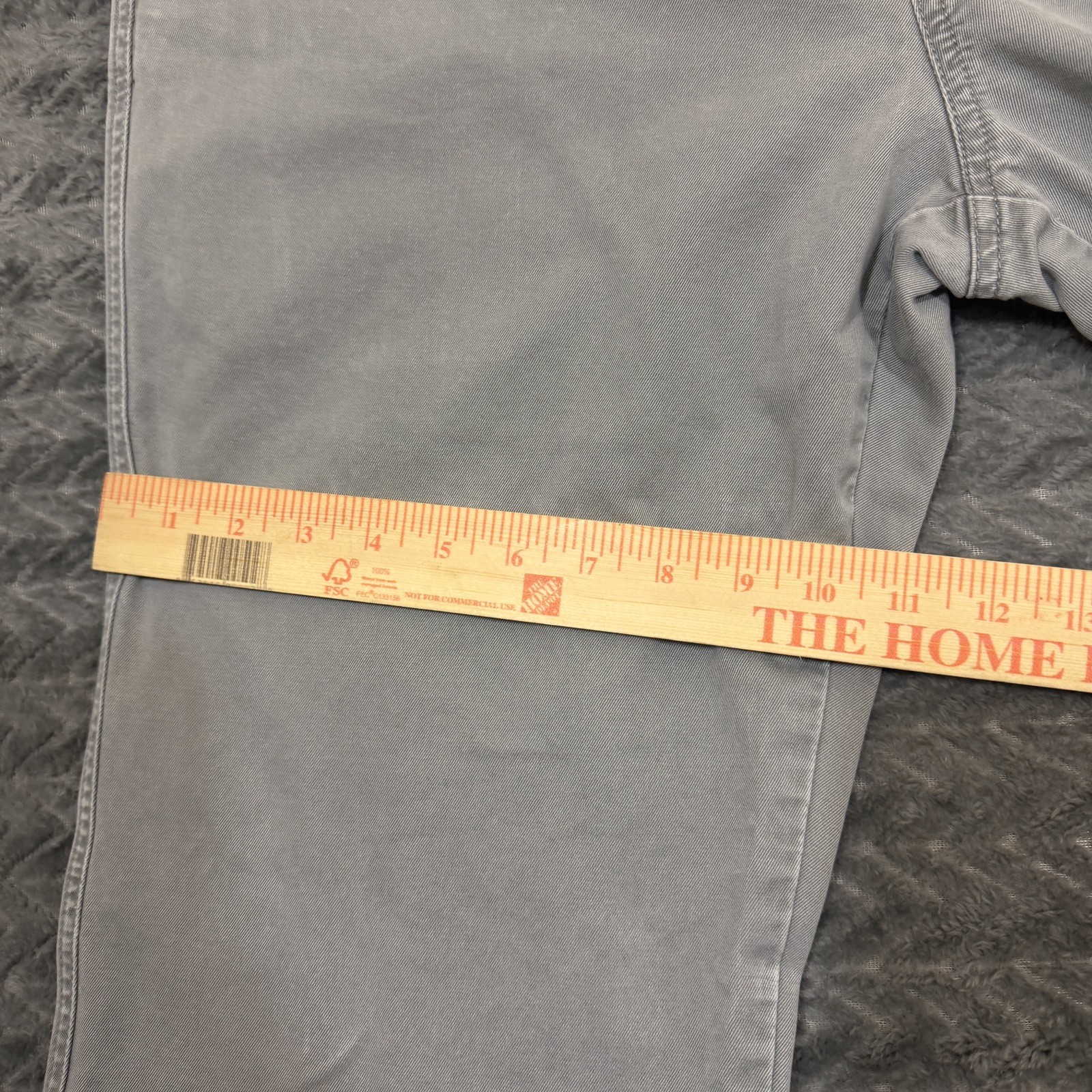 J Crew Bootcut Pants Men 33×32 Stretch Gray Vtg Preppy