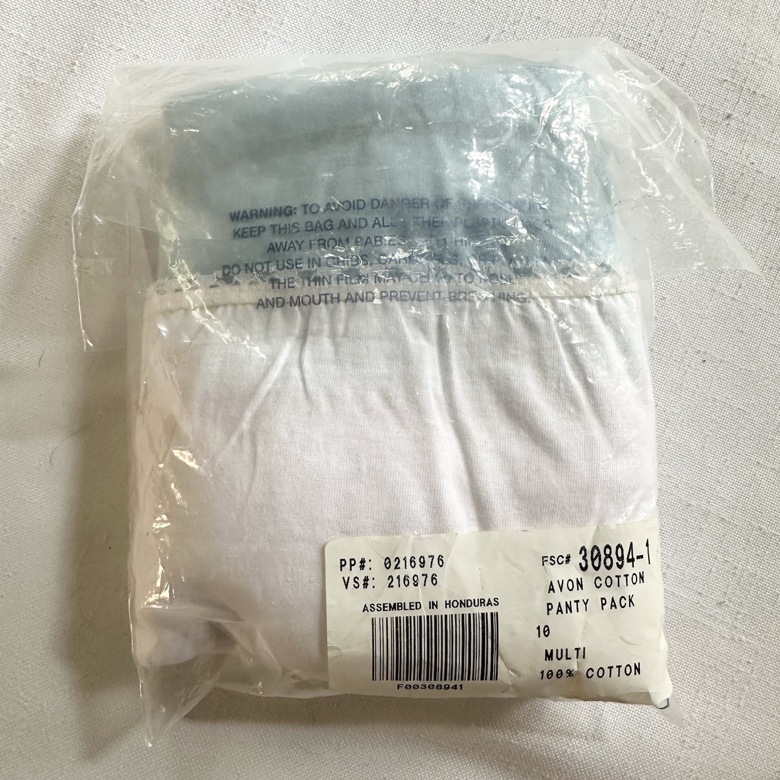 Vtg 1997 AVON Intimates 3-pack Granny Panties Briefs NOS Size 10 Picot Trim Y2K