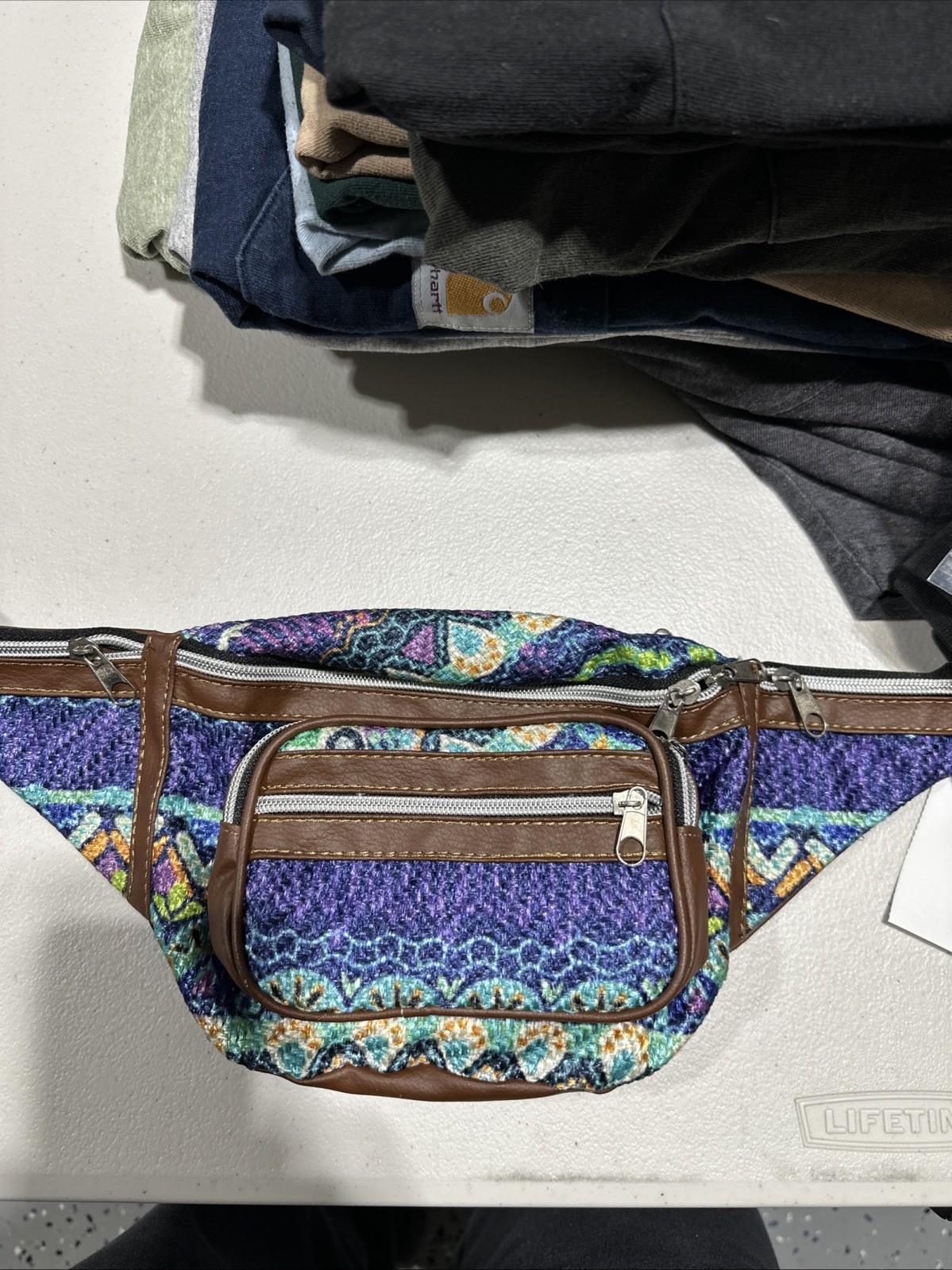 Vintage Multi-Color Adjustable Waist Bag