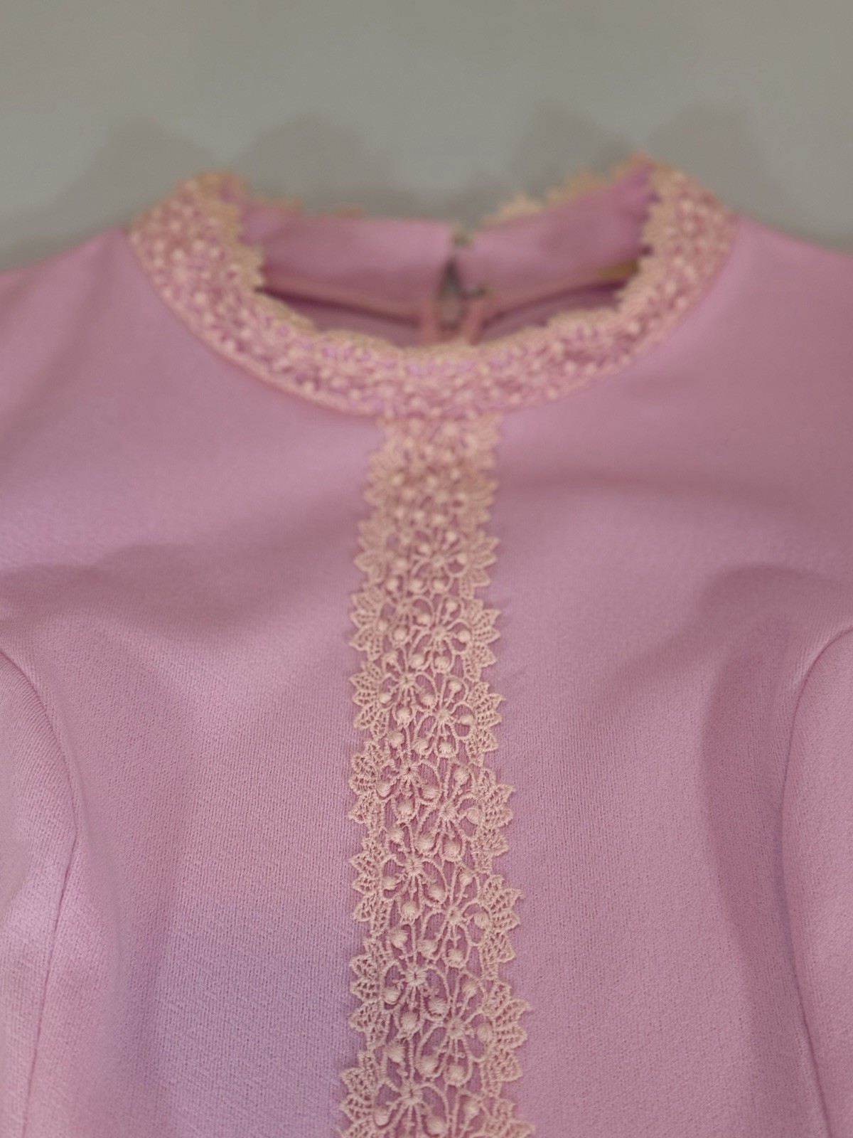 Vintage 1960s Alfred Werber Pink Coat Dress Set No Size Tag