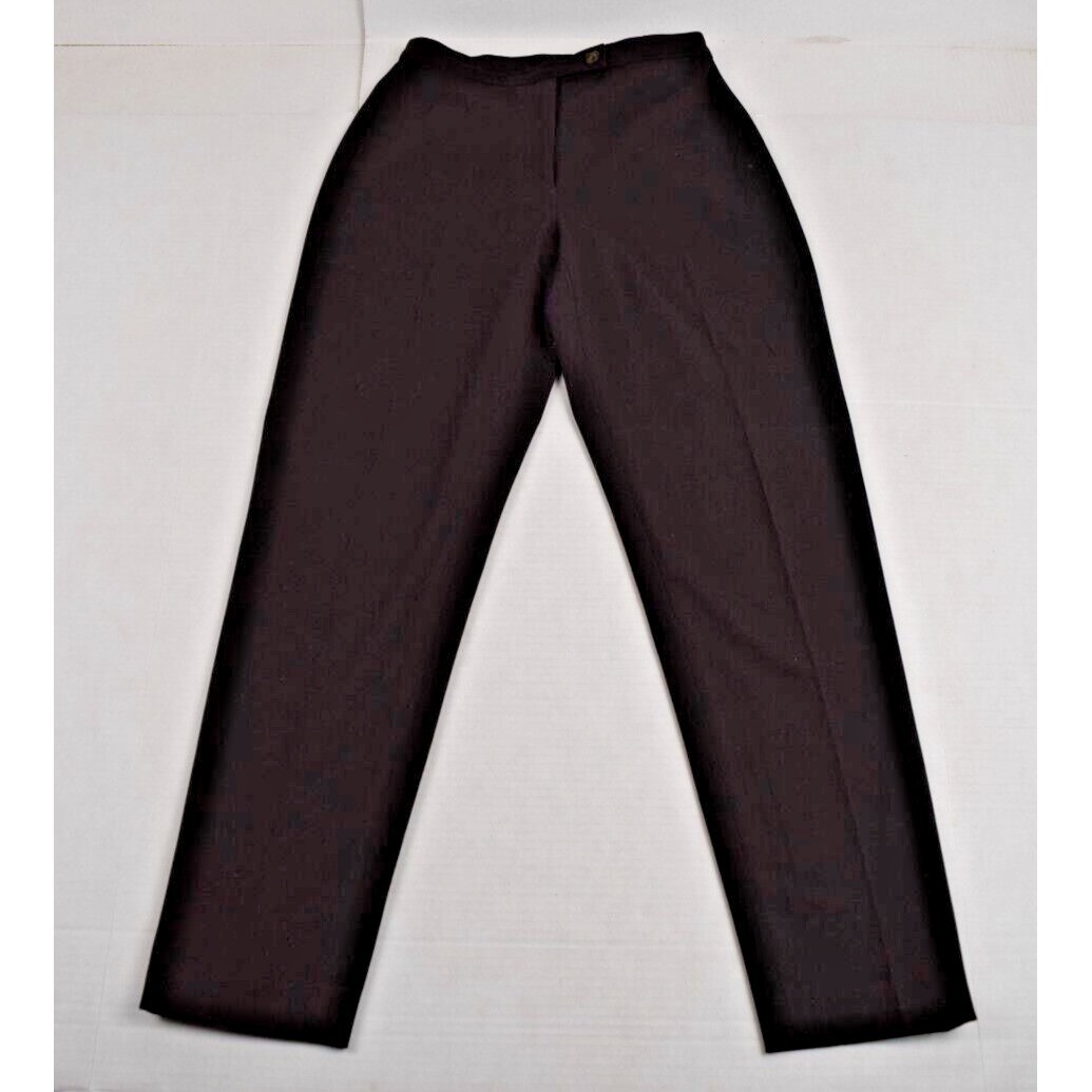 Vintage Pants Smooth Petites Size 2P W26 L28 80s Black Soft Stretch Made USA