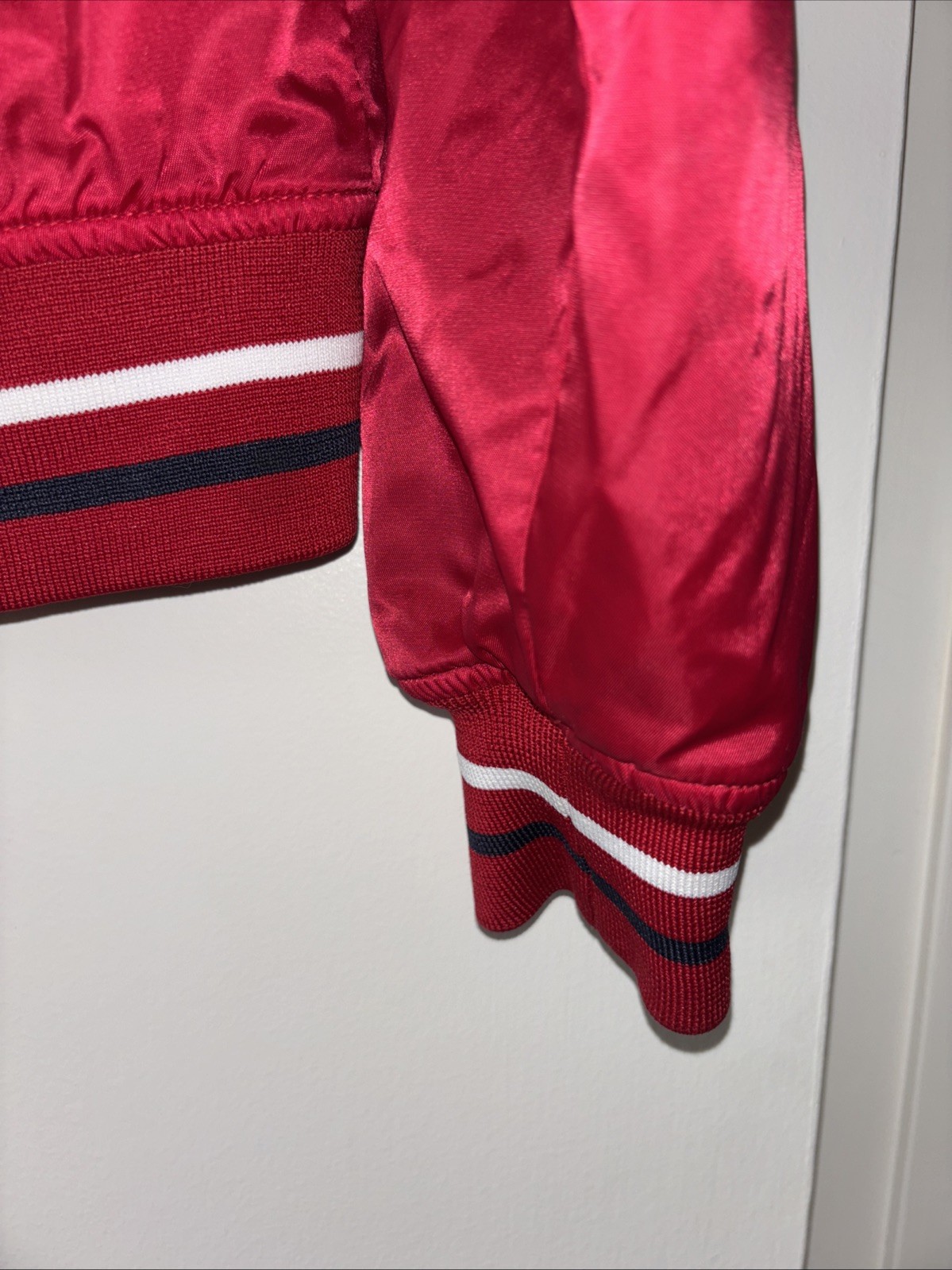 Vintage NY Classics Sports New York City Women’s Bomber Jacket Sz L 80s 90s EUC