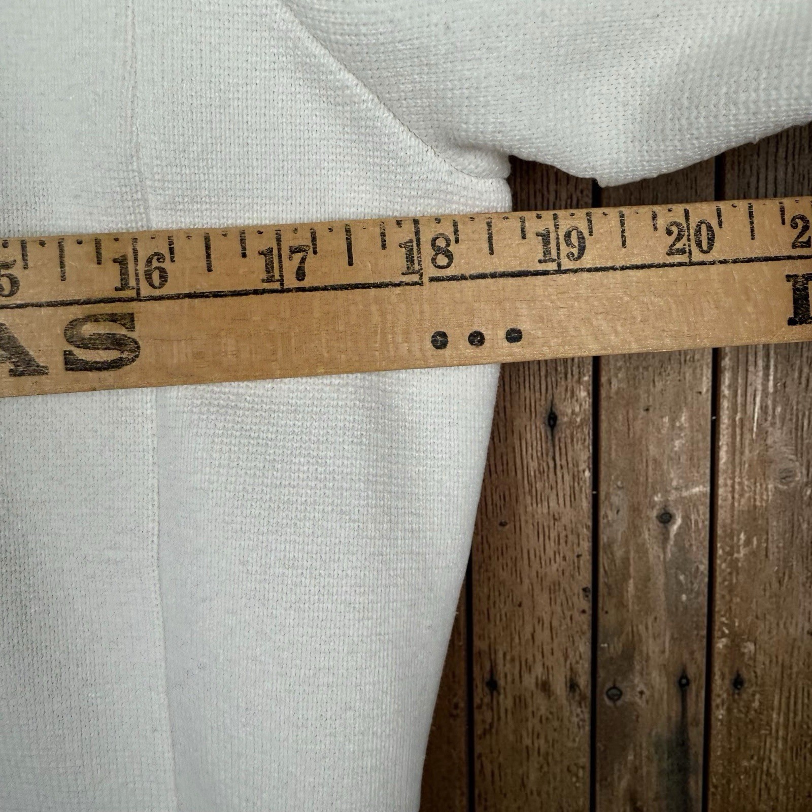 VTG Lauren Ralph Lauren L* Ivory Cotton Knit Blazer Cardigan Jacket Hong Kong
