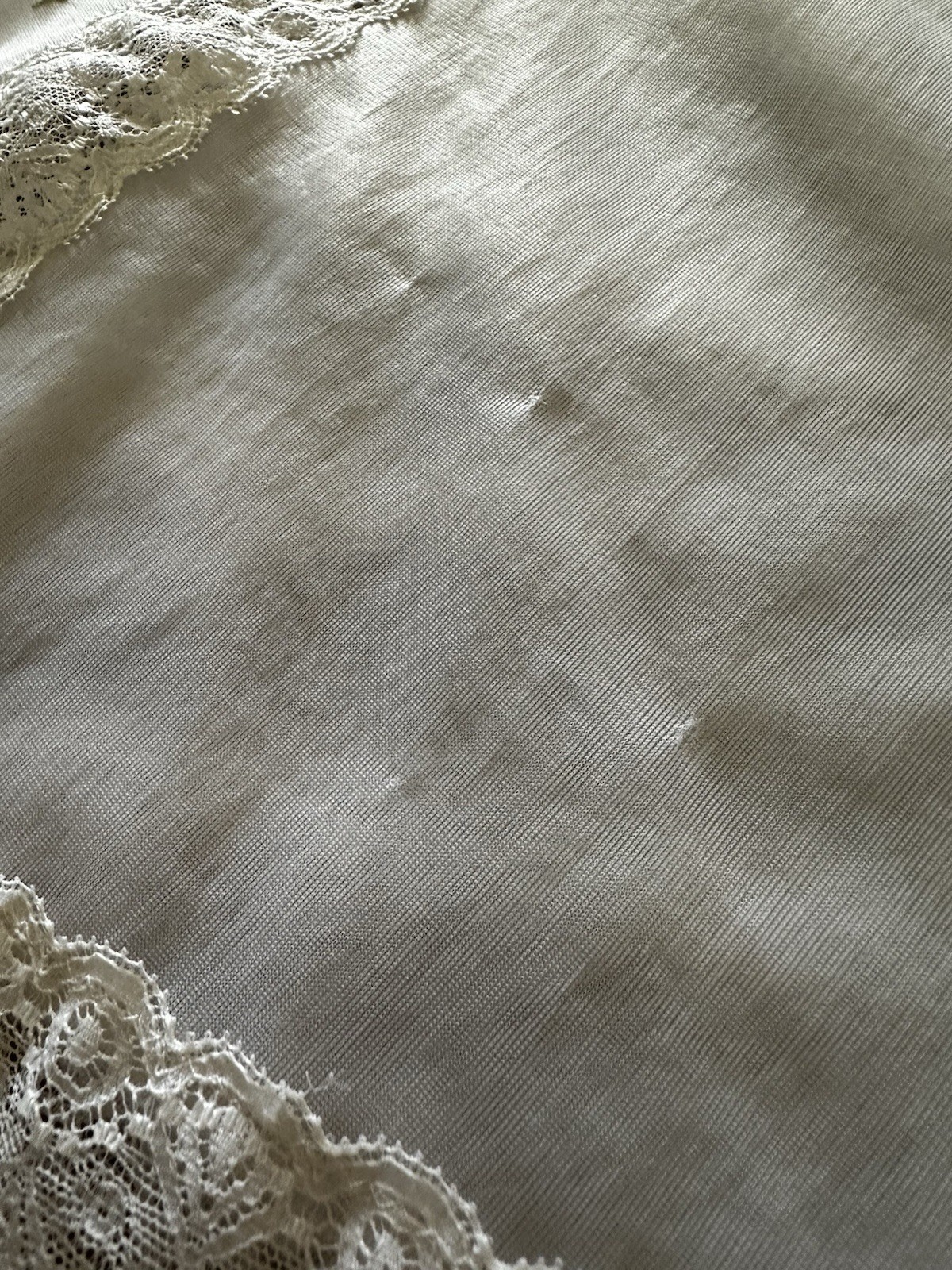 1960s Shadowline Nylon Peignoir Set M Babydoll Robe Lace Floral Sheer Boudoir
