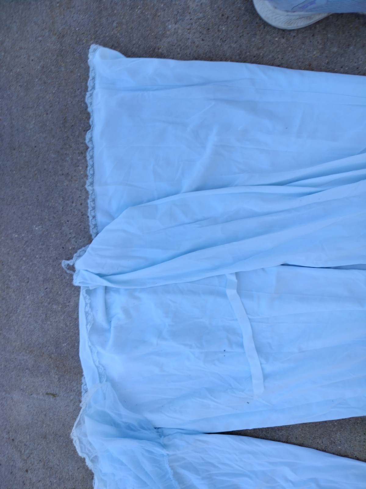 Vintage Laros Nightgown Robe Set Light Blue Small 34