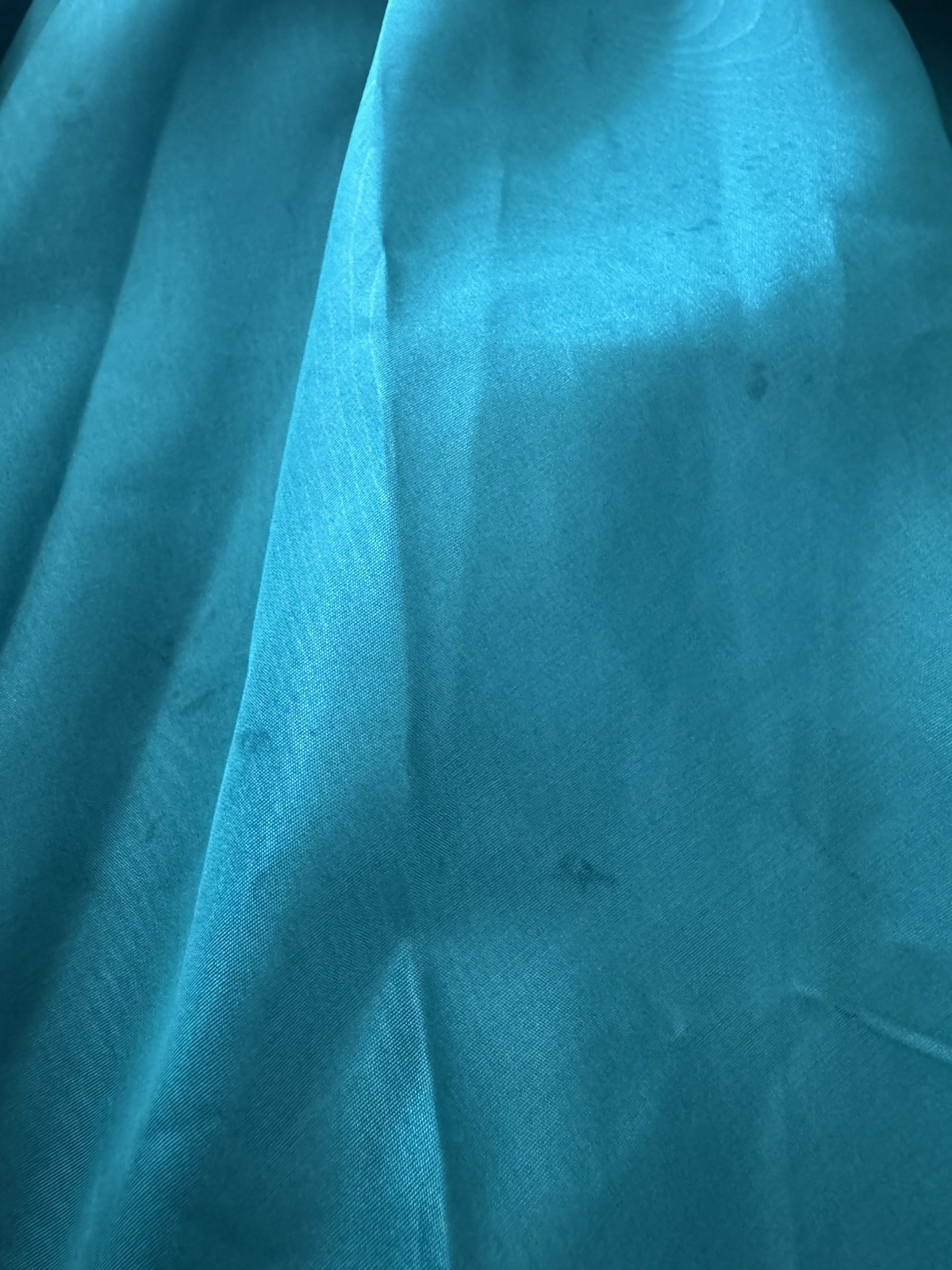 Vintage Lamz Originals Dress Turquoise Sz 4 Off Shoulder Ruffle Party Gown 80s