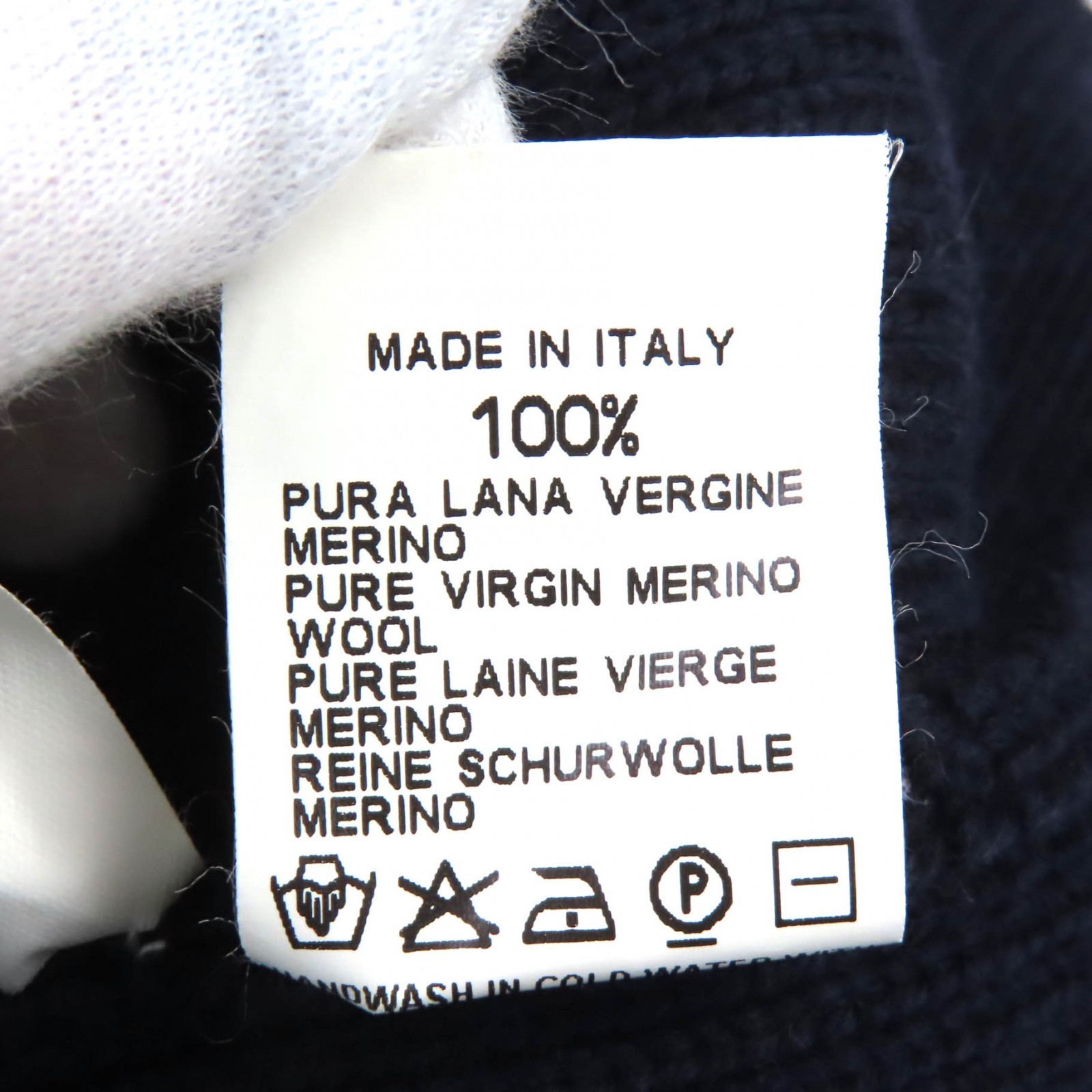 Armani Emporio Armani Wool Knit High-neck Zip-up Knit – DUTY FREE