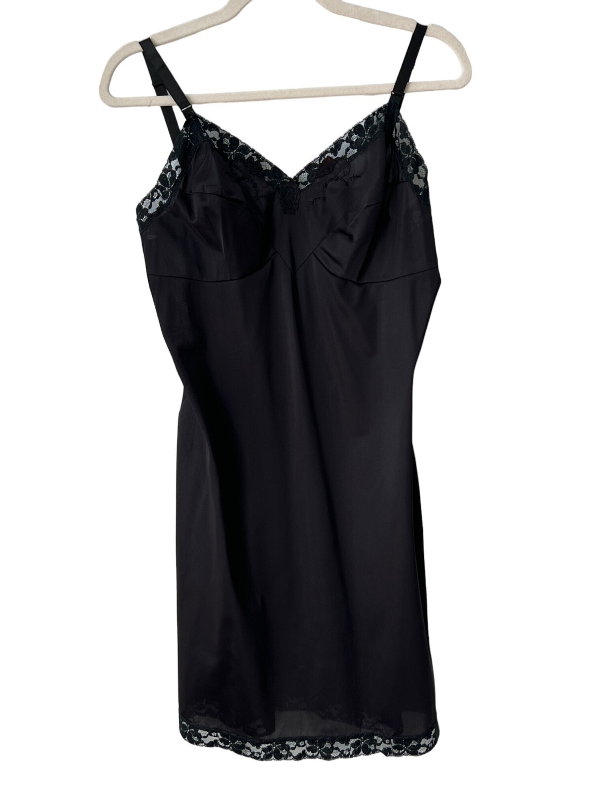 Vintage 50s Gaymode Penneys Lace Slip Dess Size 38 Medium Whimsigoth Grunge Goth