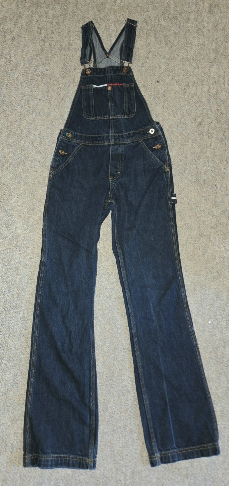 Vintage Tommy Girl Bib Overall Jeans Hilfiger Y2K XS