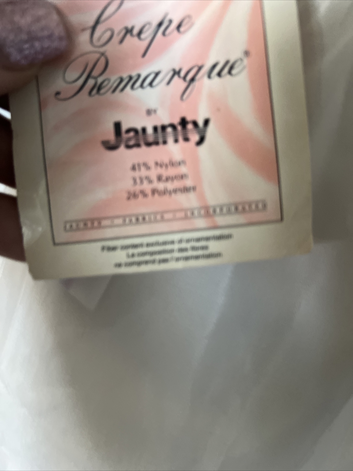 Vintage Crepe Remarque by Jaunty Half SLIP Sm NWTS cbh