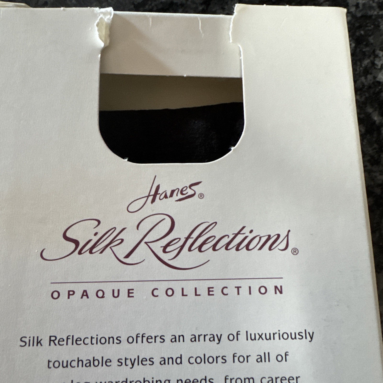 Hanes Silk Reflections Trouser Socks Vintage 1998 Graphite Silky Opaque OSFM E47