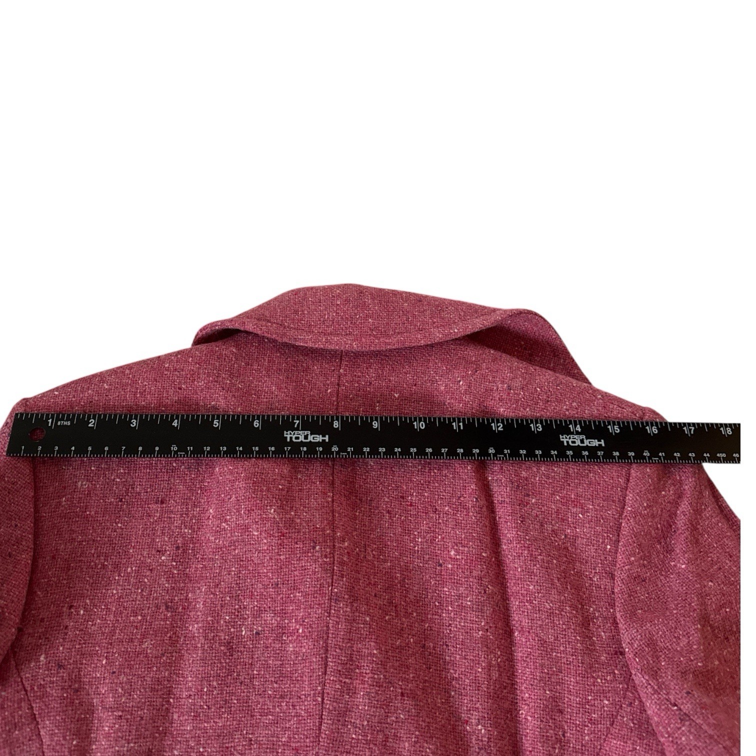 Vintage The J Peterman Company 100% Wool Pink Button Tie Y2K Jacket Women’s S
