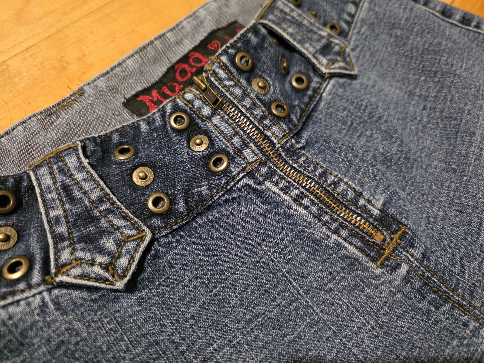 Vintage 90s/Y2K Mudd Low-Rise Flare Jeans Size 14 GIRLS 26” Waist