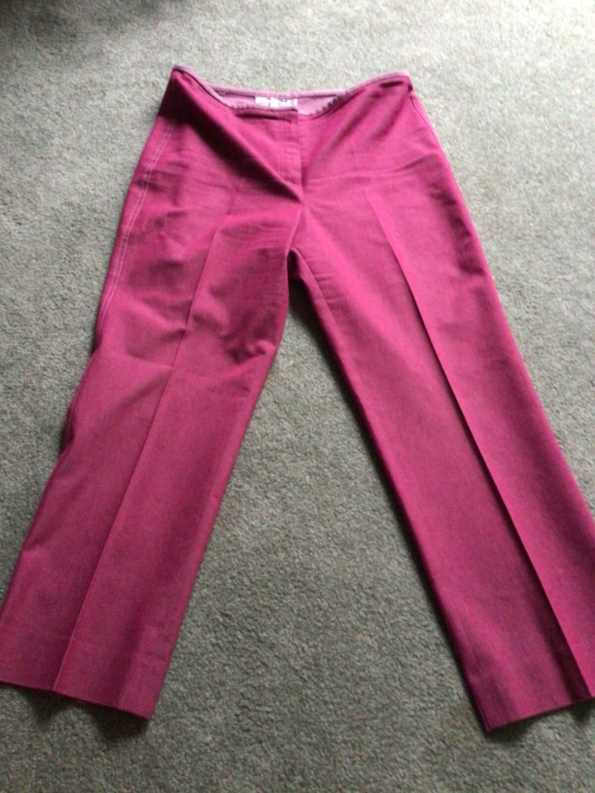 Renfrew Vintage Women’s Fuschia Cotton Pants Size 12 Made in USA