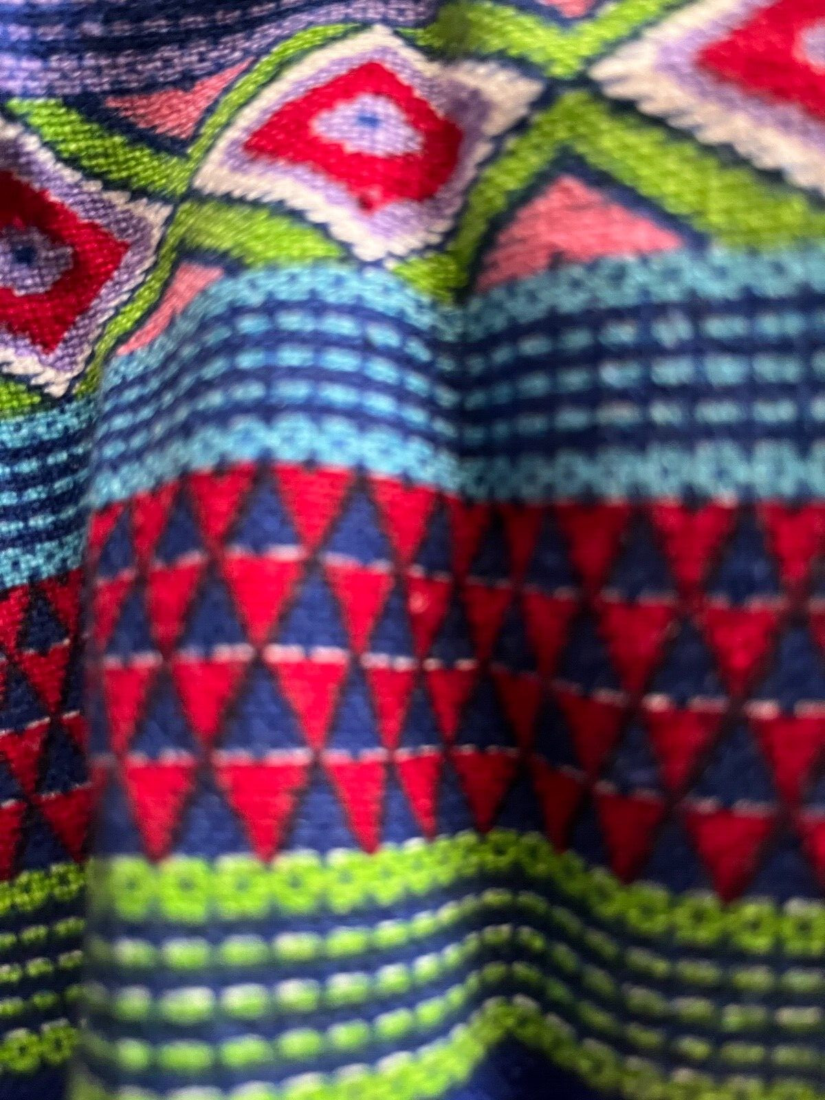 Vintage Prestige Boston maxi skirt Southwest pattern button front S/M unlined