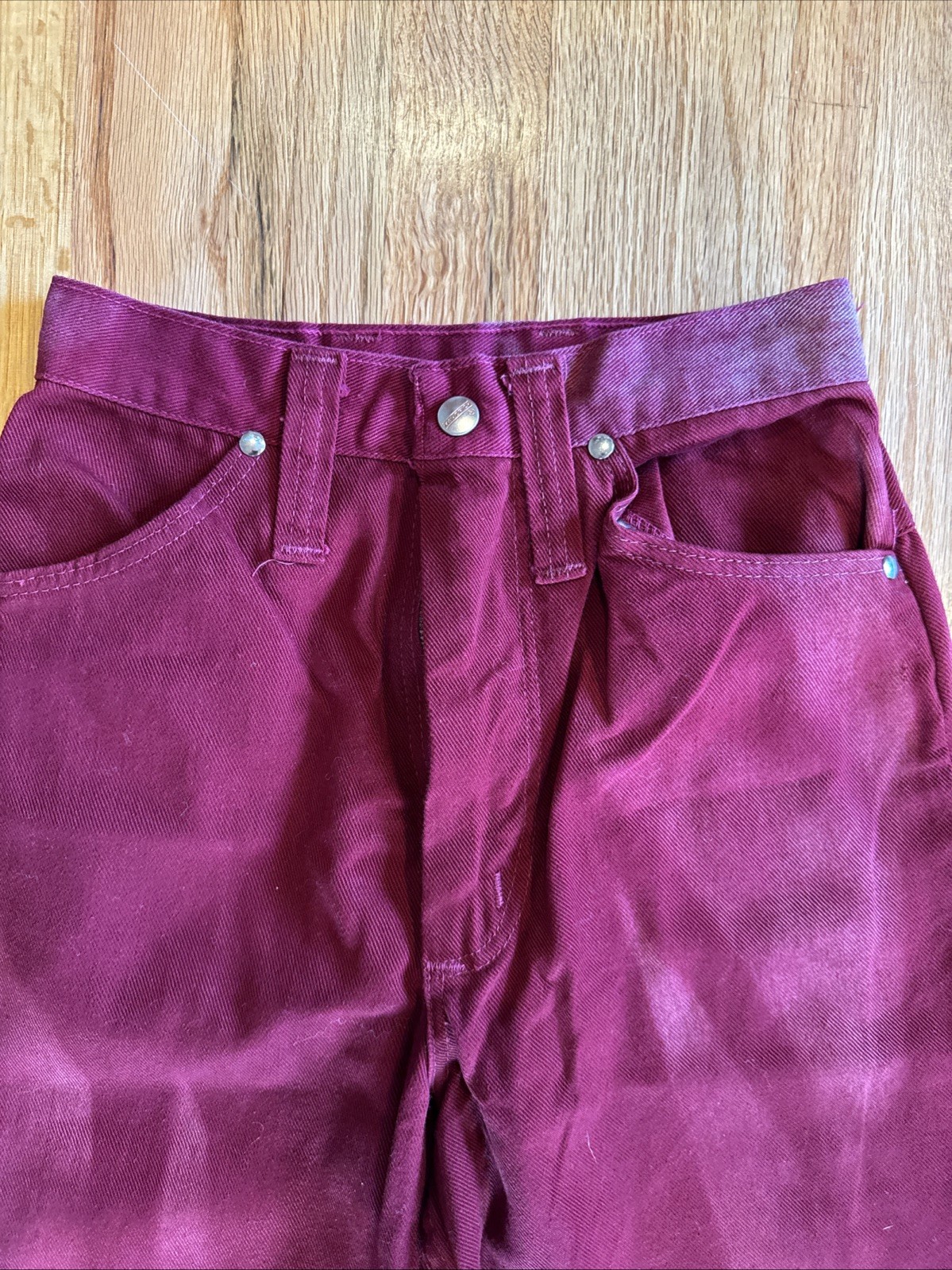 Vintage Maverick blue bell jeans Magenta Size 10 Inseam 29” Bell Bottoms B5