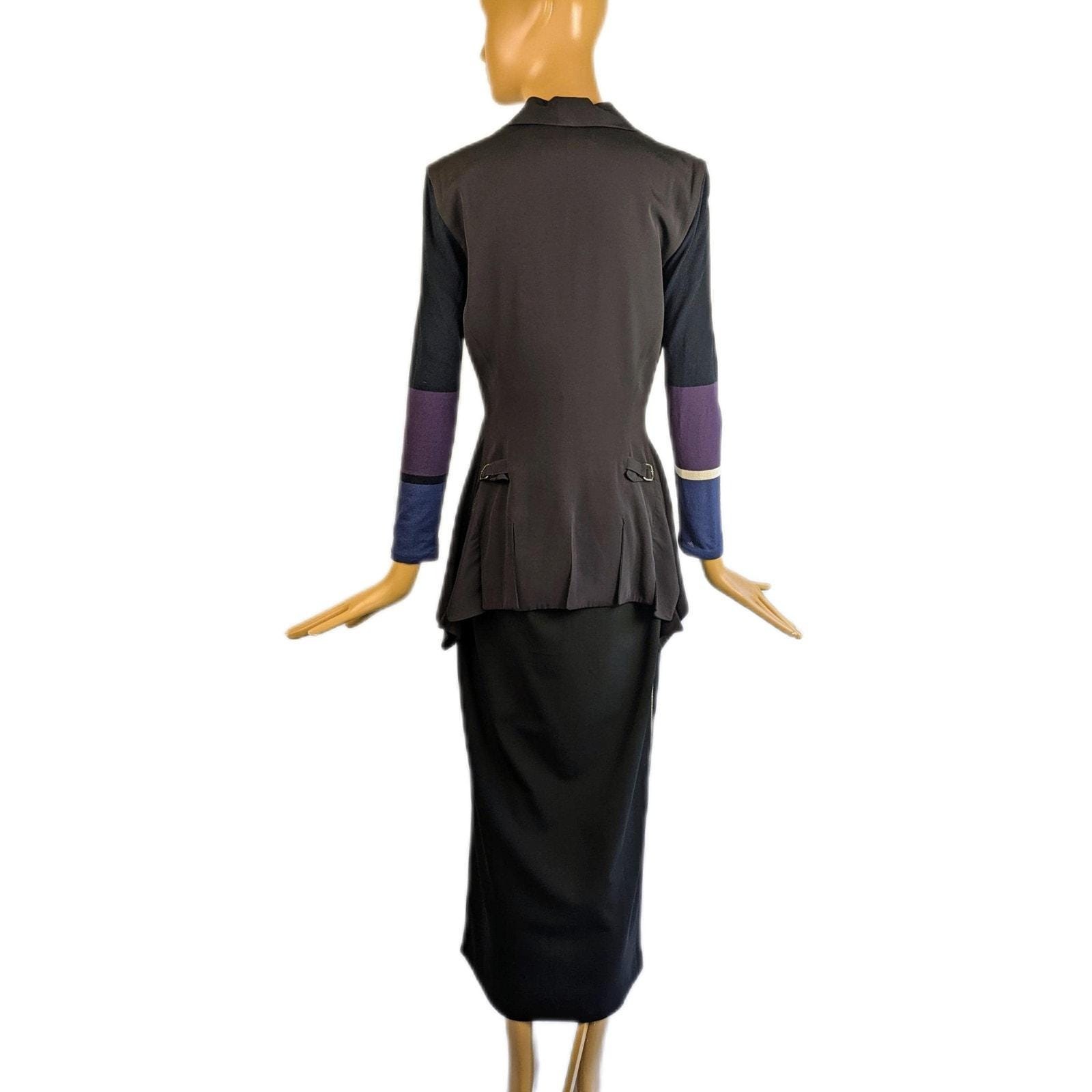 Vintage 90’s Marithe Francois girbaud femme structural blazer long line blazer