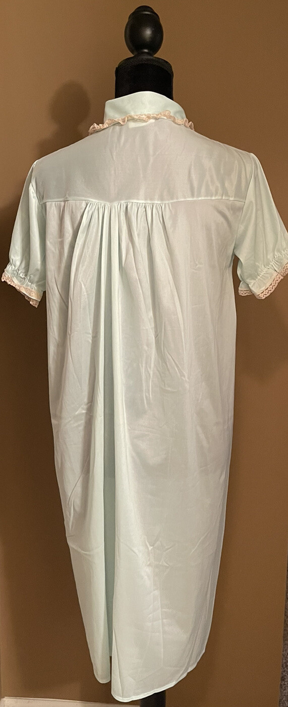 1960s PHILMAID GOWN & ROBE LINGERIE S32/34 EMBROIDERY CHIFFON LACE GRANNY CORE