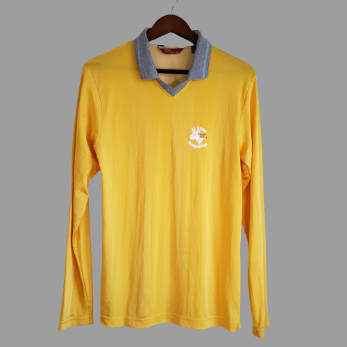 Polo Zara Jeans Shirt Womens Large Yellow Beach Volley Ball Camp 1982 Sports Tee