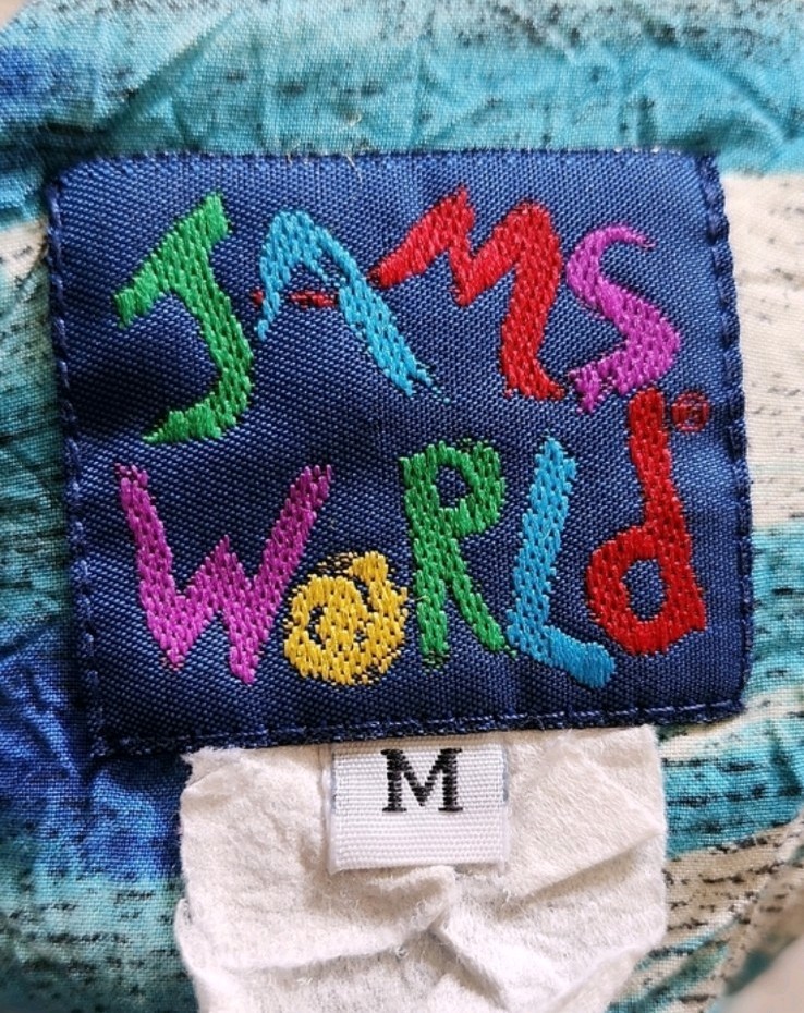 Jams World Vintage Balboa Print Dress So Cal San Diego Beach SzM