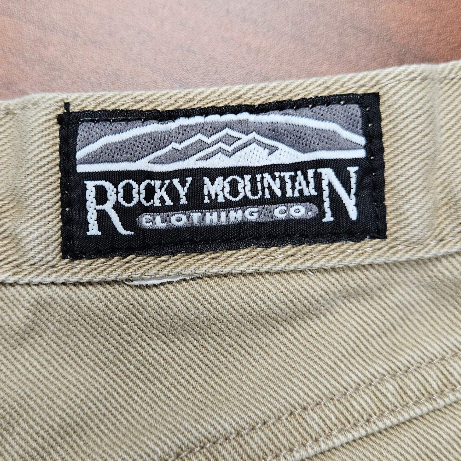 Rocky Mountain Western High Rise Jeans 30/11 Khaki Cowgirl Rodeo 90s Mom Vtg