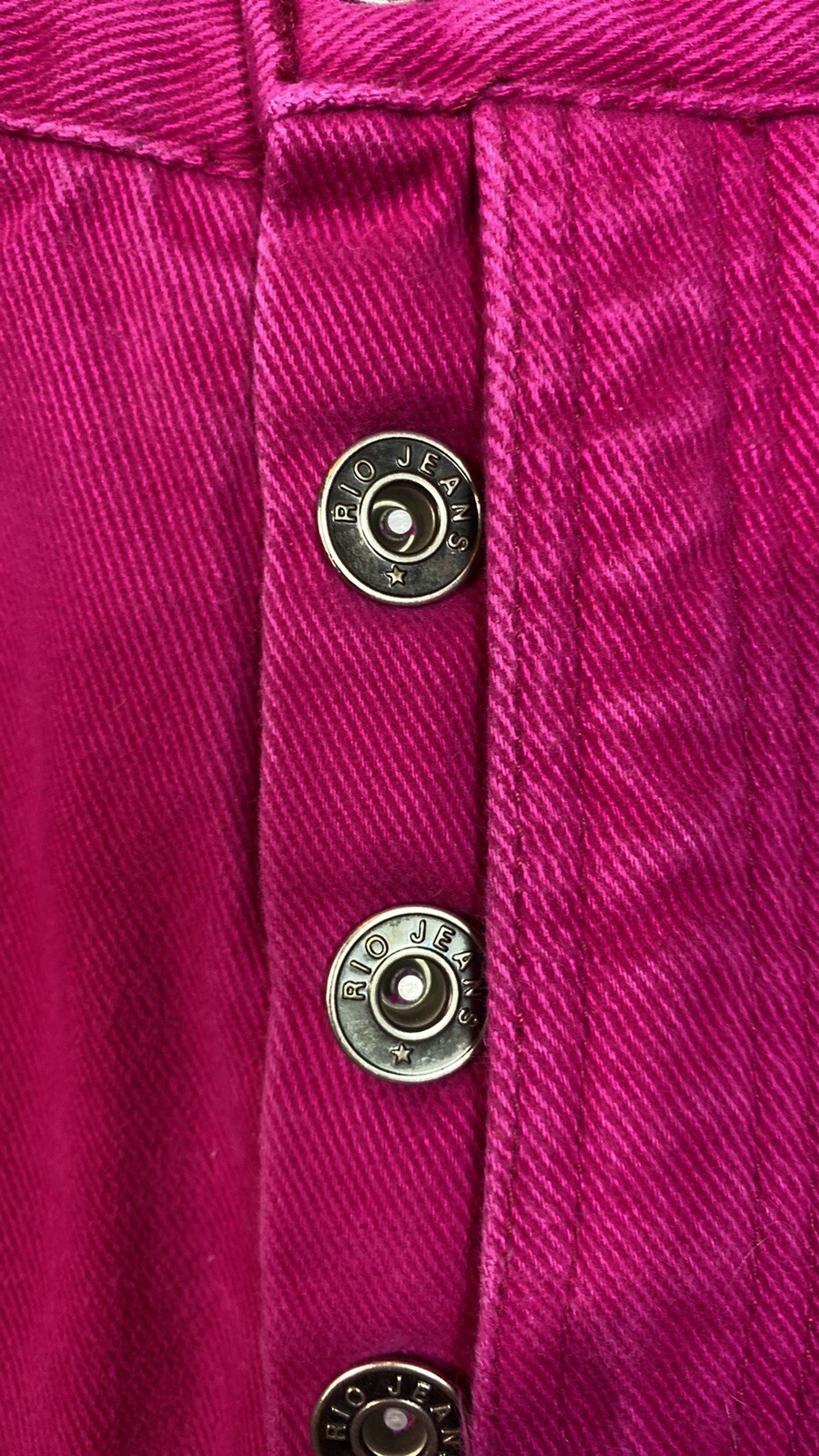 Vintage 80s RIO by Stephen Mardon Mom Jeans Hot Pink Denim Size 7 High Waisted