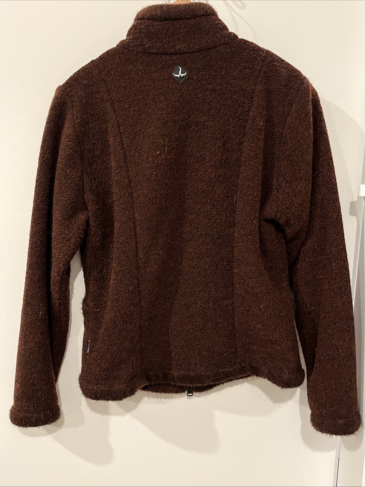 Prana Women’s Sherpa Fleece Jacket Maroon Full Zip S Vintage Made in USA