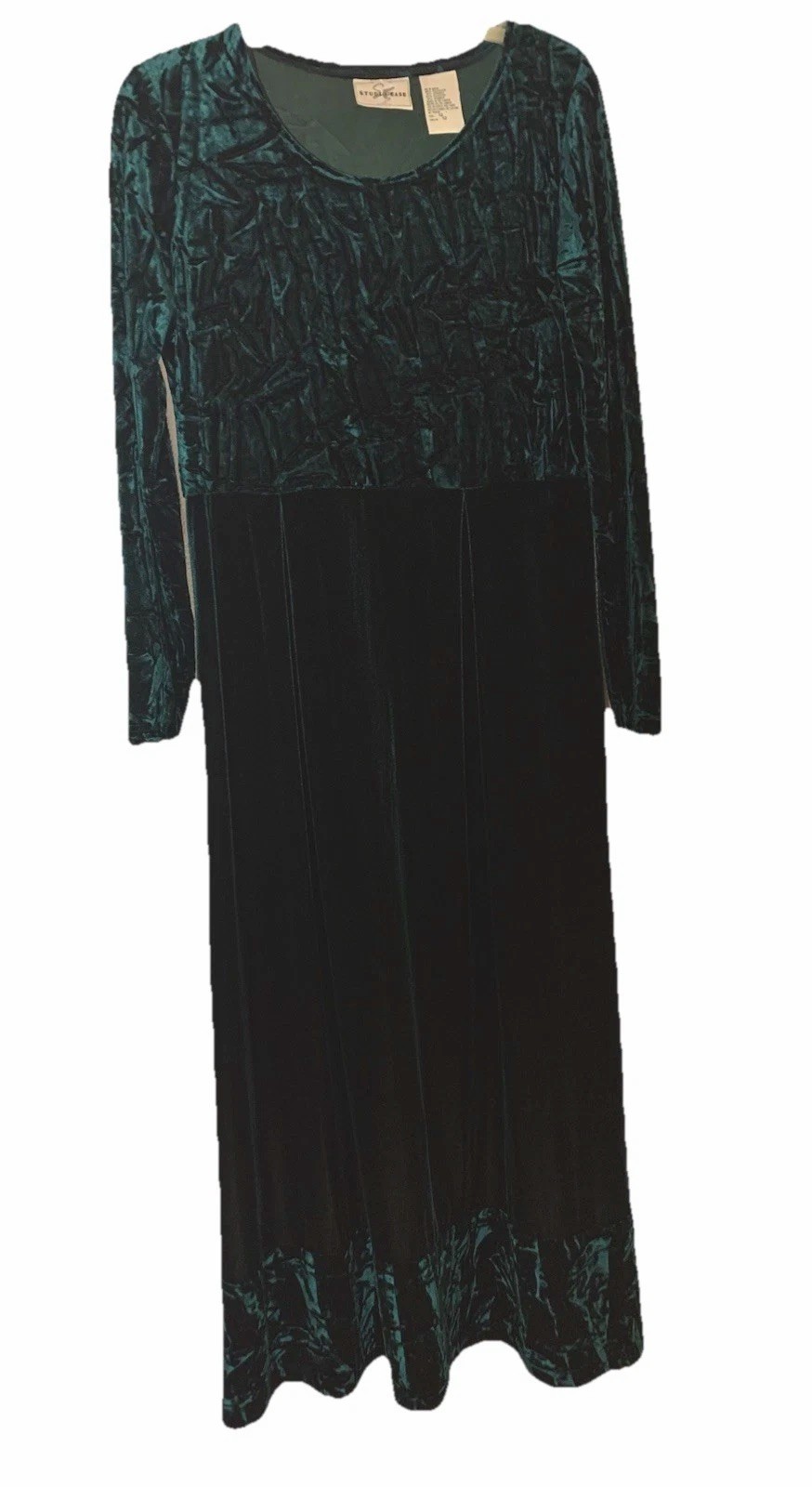 Dress Green Maxi Empire Waist Classy Timeless flattering vintage Mint Condition