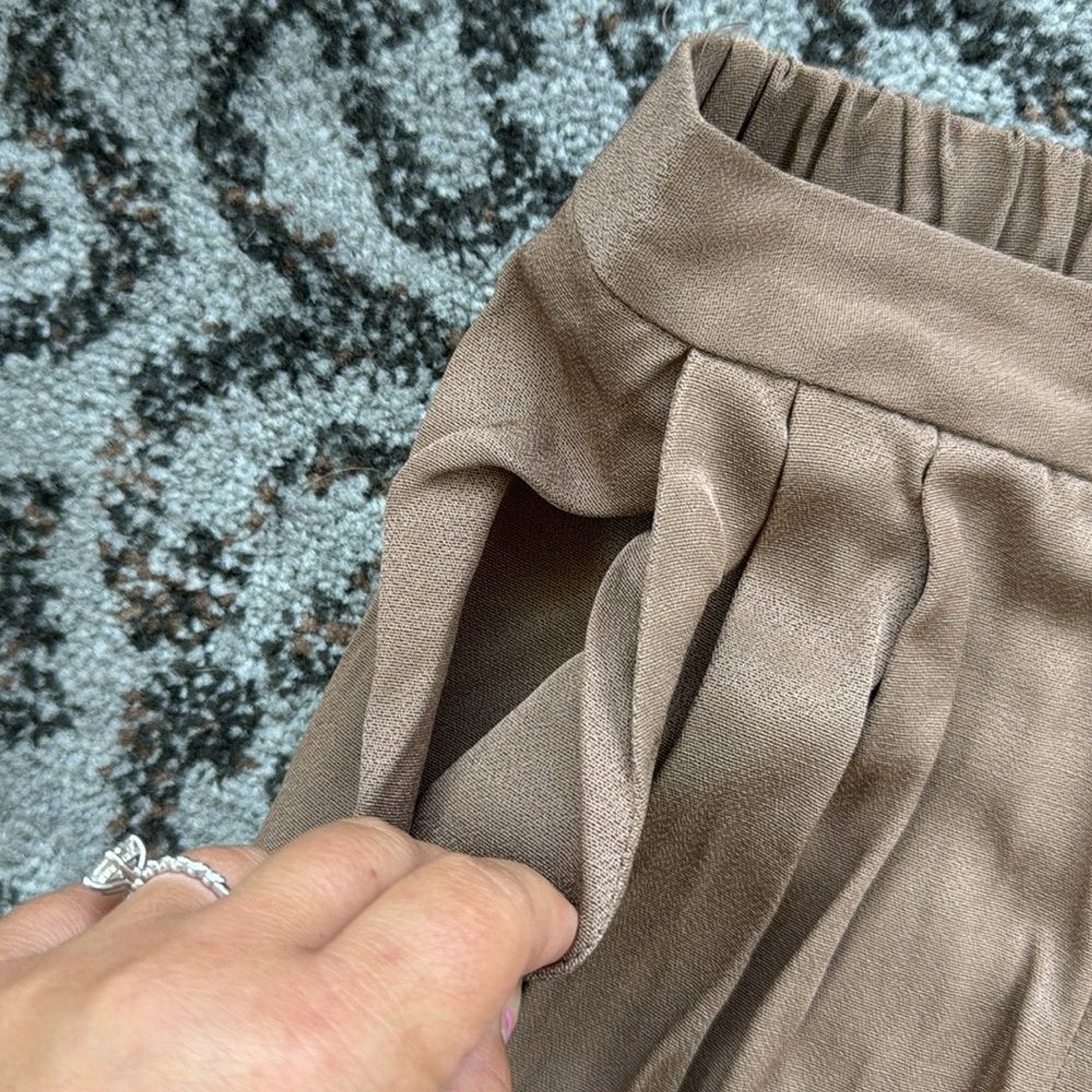 Vintage Studio I Pleated Dress Pants Brown 12