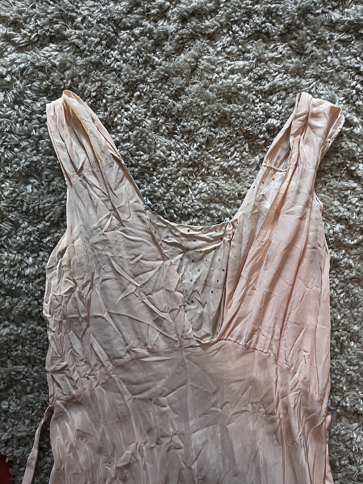 Whimsical 1930s Yolande Slip Dress Size 40