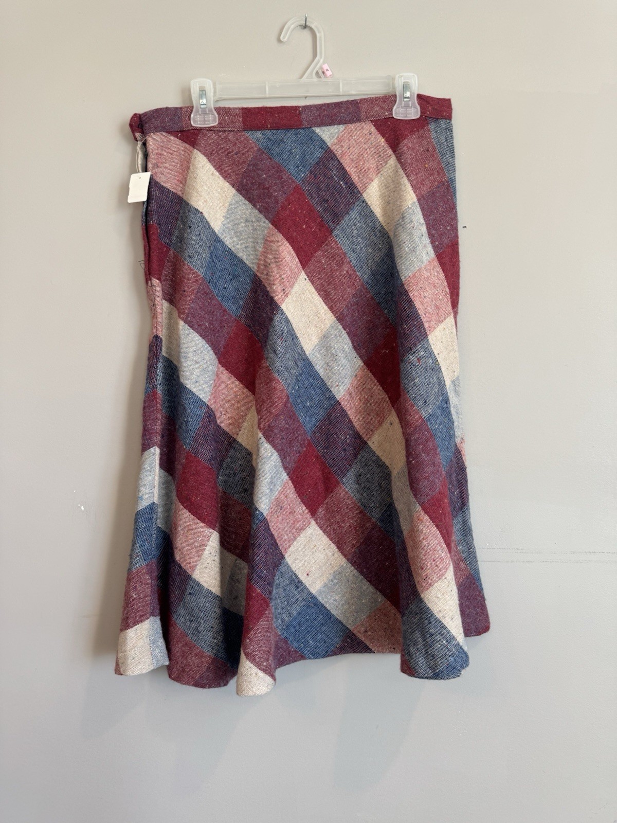 NEW Vintage 60’s Century Boston Skirt Women MED Argyle A-Line Wool ILGWU Union