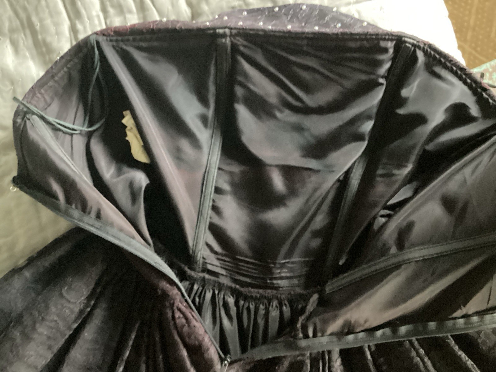 80’s EXPO Black Lace Beaded Party Dress