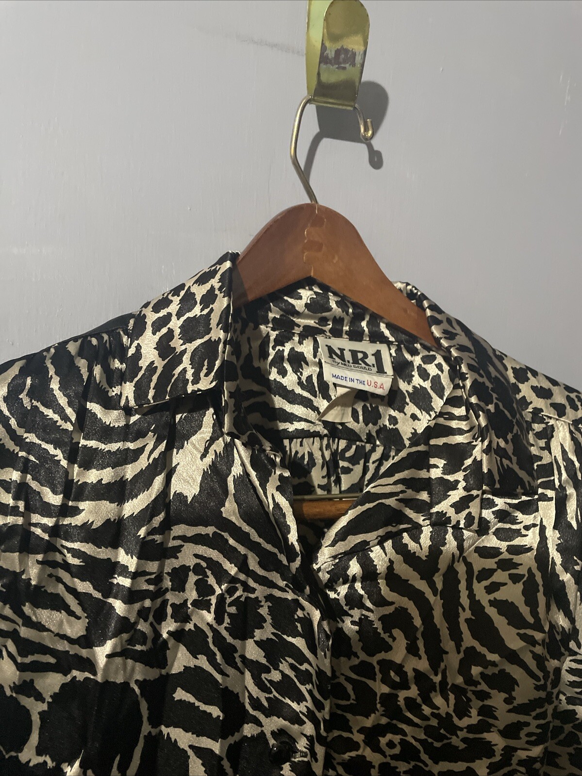 Vintage N.R. 1 by Ned Gould blouse 70s/80s. Sized 12
