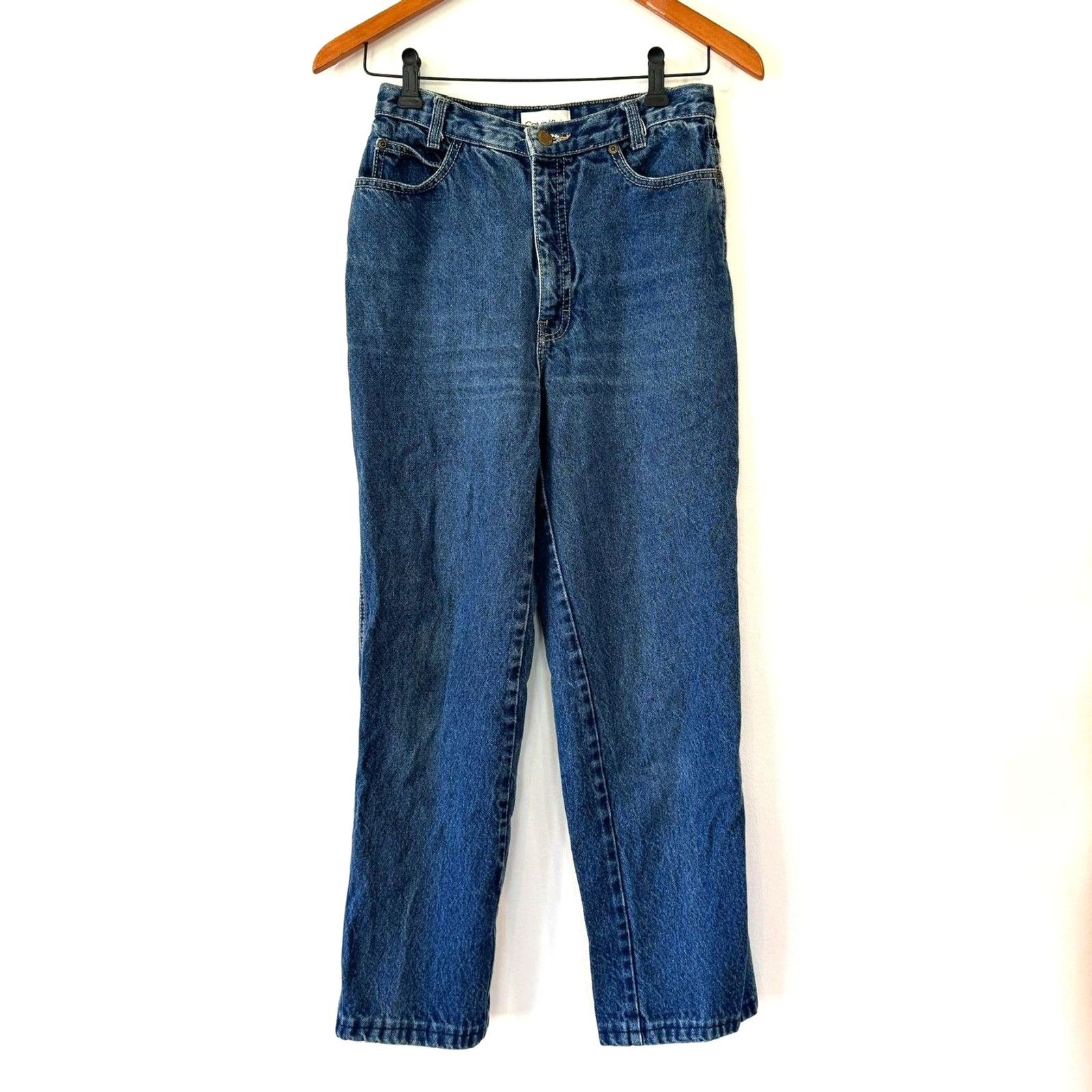 Calvin Klein Vintage Jeans High Rise Straight Leg Classic 100% Cotton