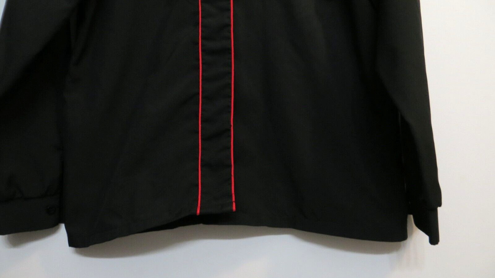 Vintage Bradley Ltd Shirt Womens Medium/Large Black Red Button Up Long Sleeve