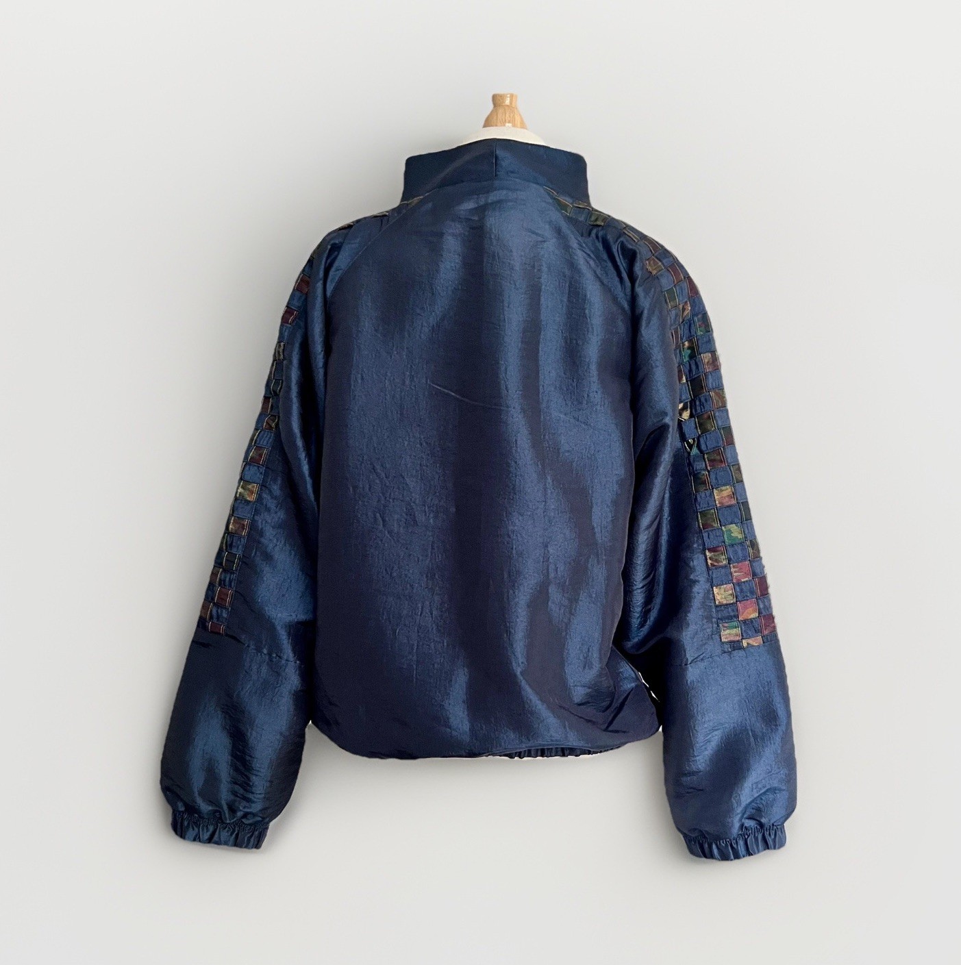 Vintage Great Cavalier St. Paul Iridescent Blue Two Piece Track Suit Set Size S