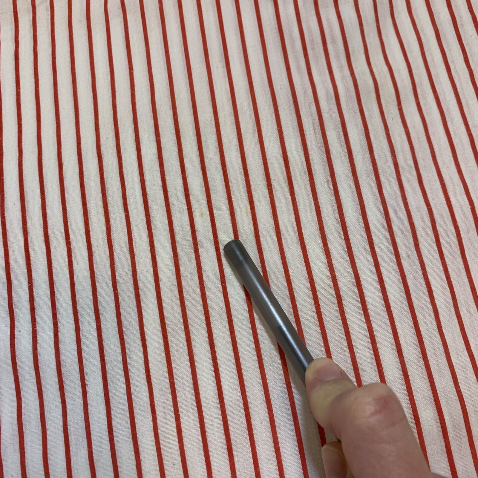 Vintage 80s 90s Hunters Glen Red White Striped Made in USA Women’s Shirt Small