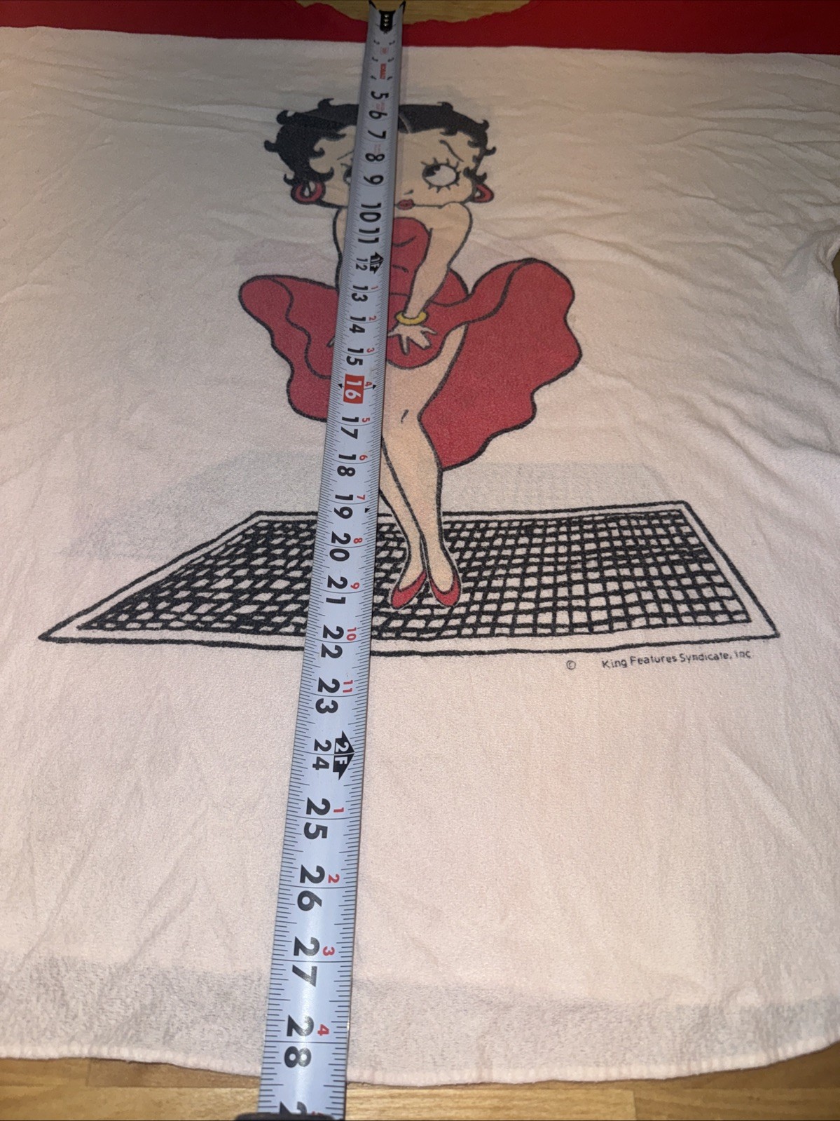 Vintage Betty Boop Womens Shirt 3/4 Sleeve Raglan Style Marilyn Monroe Pose Rare