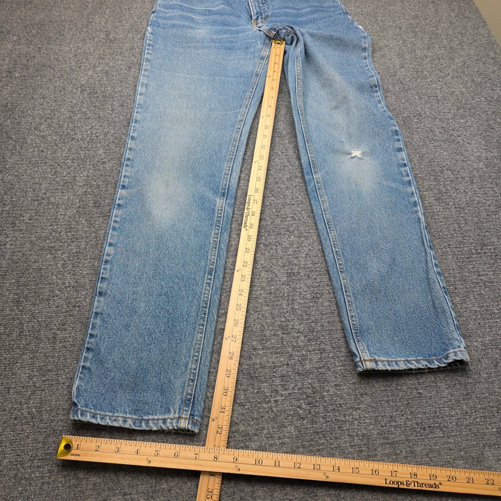 Vintage Calvin Klein High Waist Straight Leg Jeans Light Wash USA Made Women 10