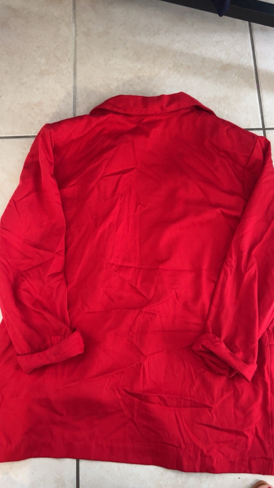 Vintage Bentley WOMENS RED 3/4 SLEEVE JACKET BLAZER – SIZE 17-18