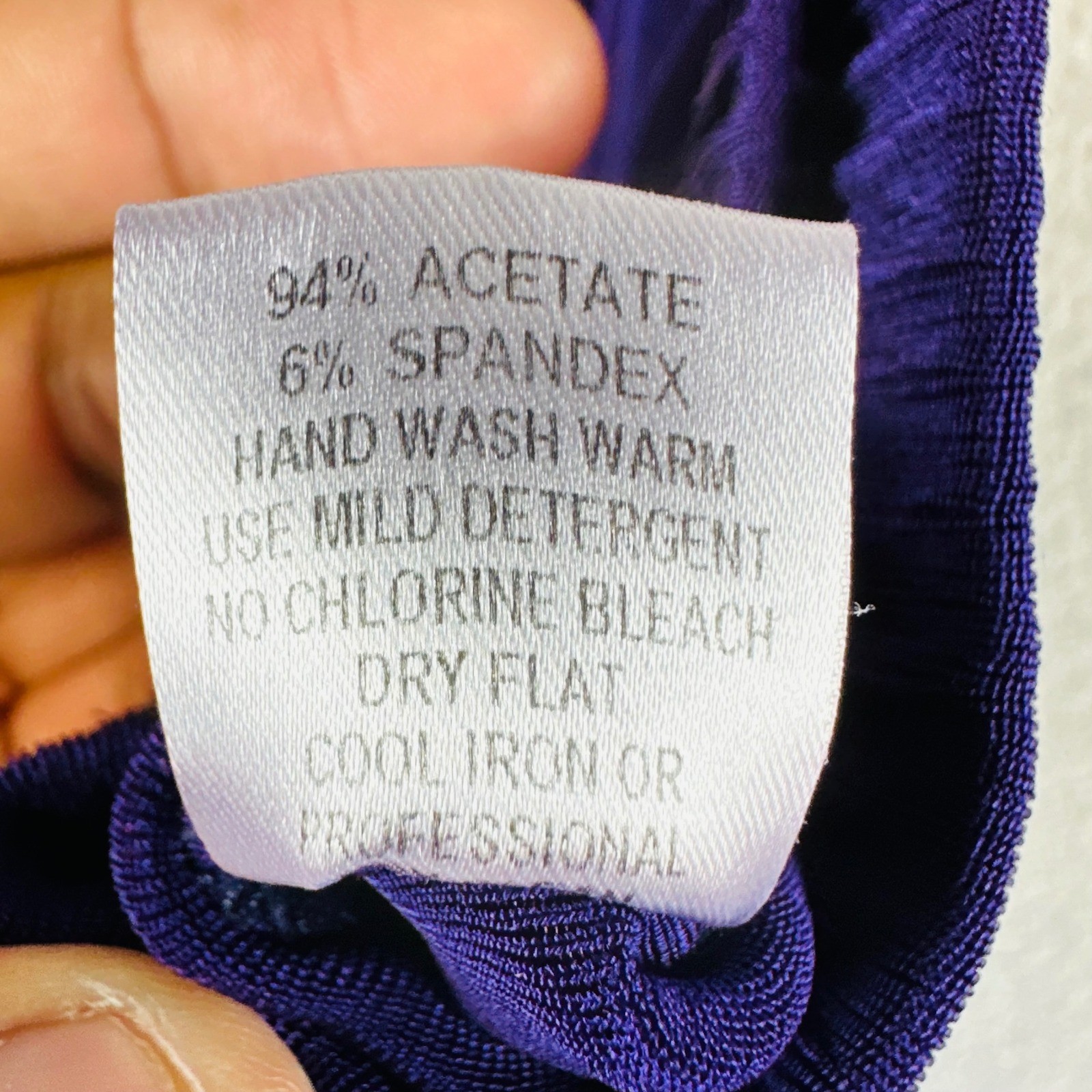 Vikki Vi Womans 3X Petite Wide Leg Pants Pull On Stretch Purple Slinky Travel
