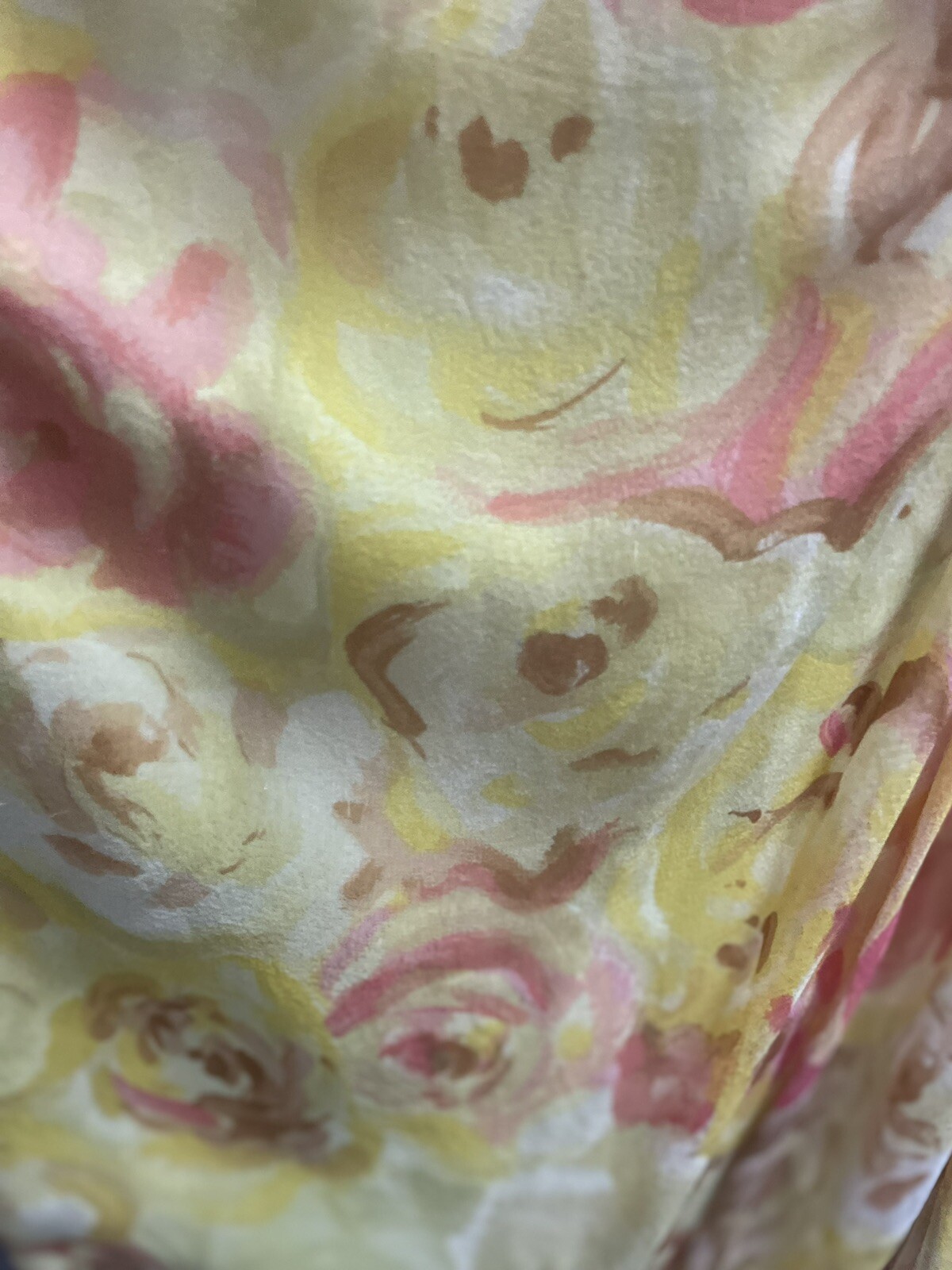 Vintage floral print silk dress in 2