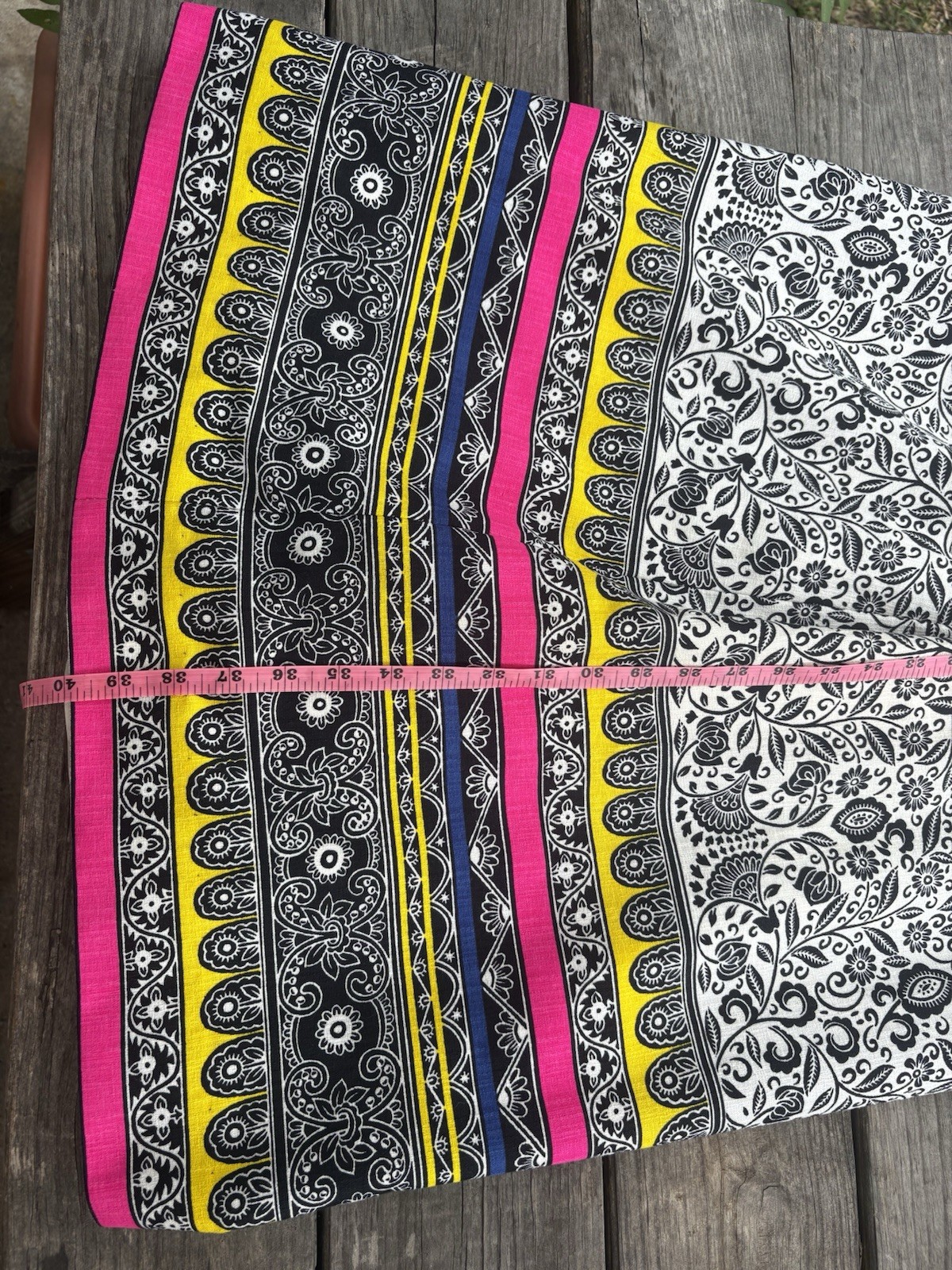 Vintage 70s Alex Coleman Bohemian High Waisted Psychedelic Maxi Skirt S