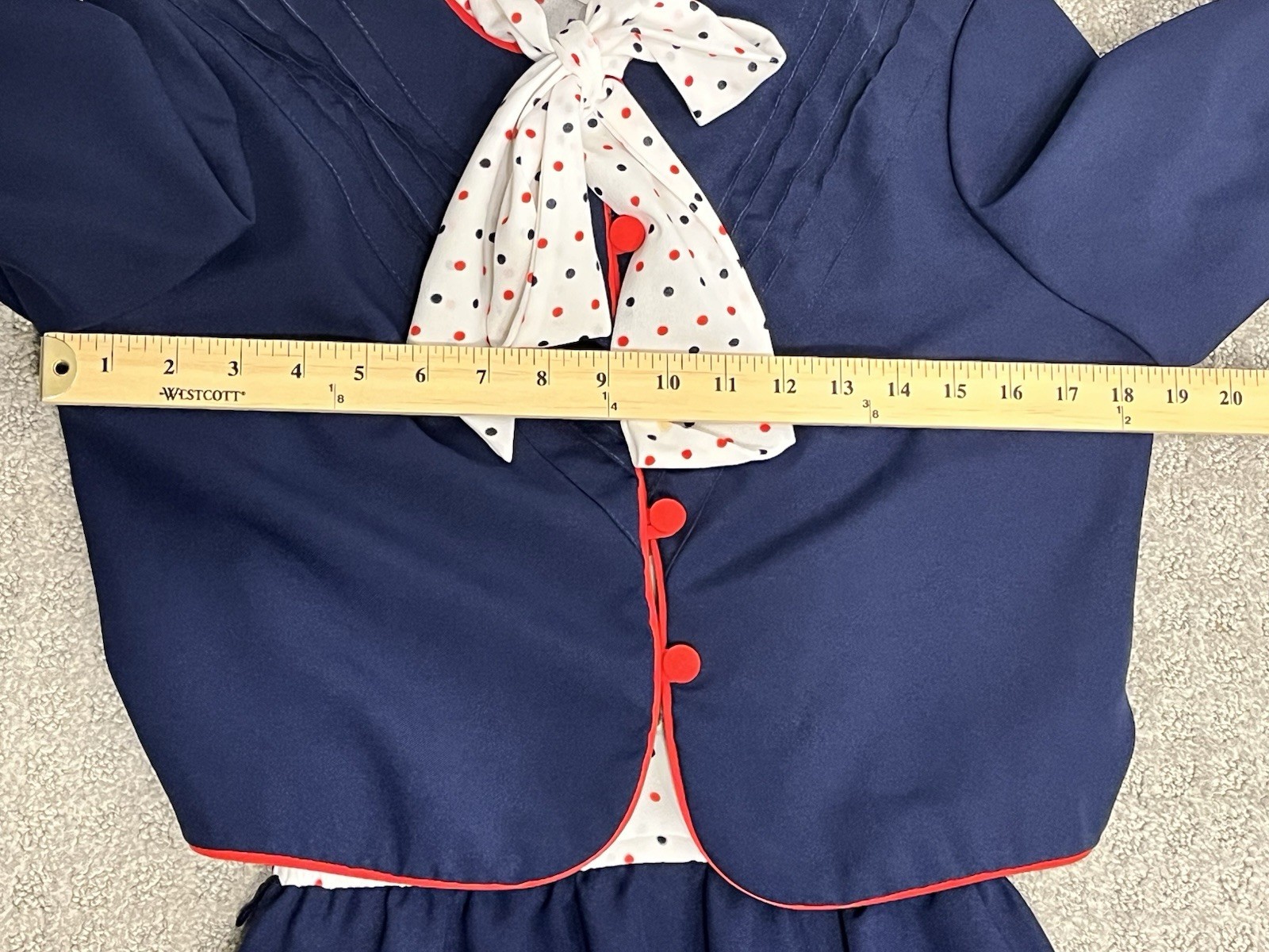 ❤️Vintage Sears Fashion Place- Skirt Blazer shirt Set-Nautical-Patriotic-Career