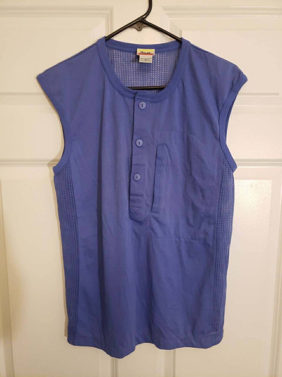 Vintage Cotler Light Purple Sleeveless Top Mesh Back . Single Stitch. Medium