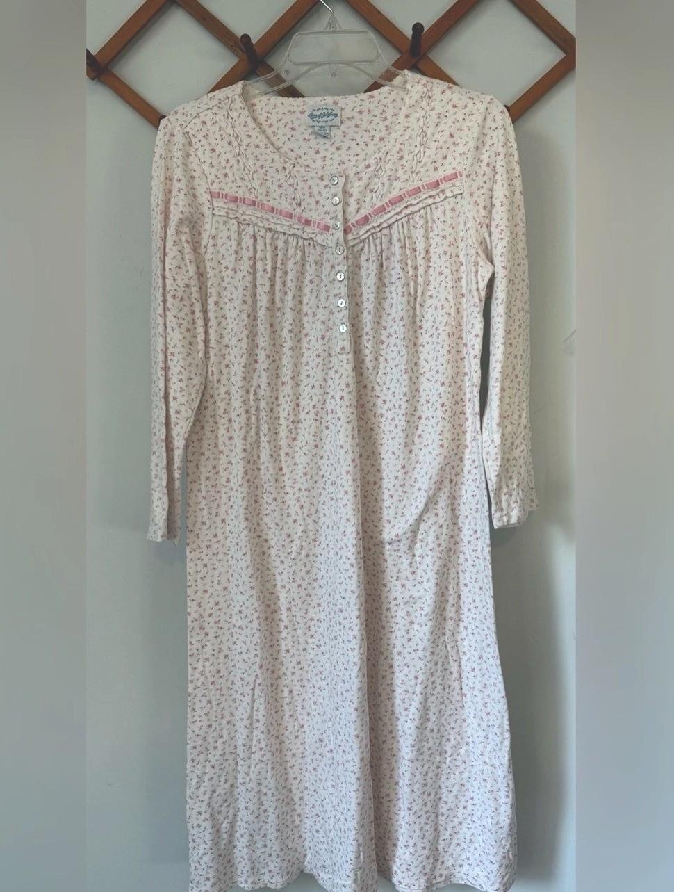 Lanz Of Salzburg Vintage Floral Nightgown Nigh Dress M cottagecore