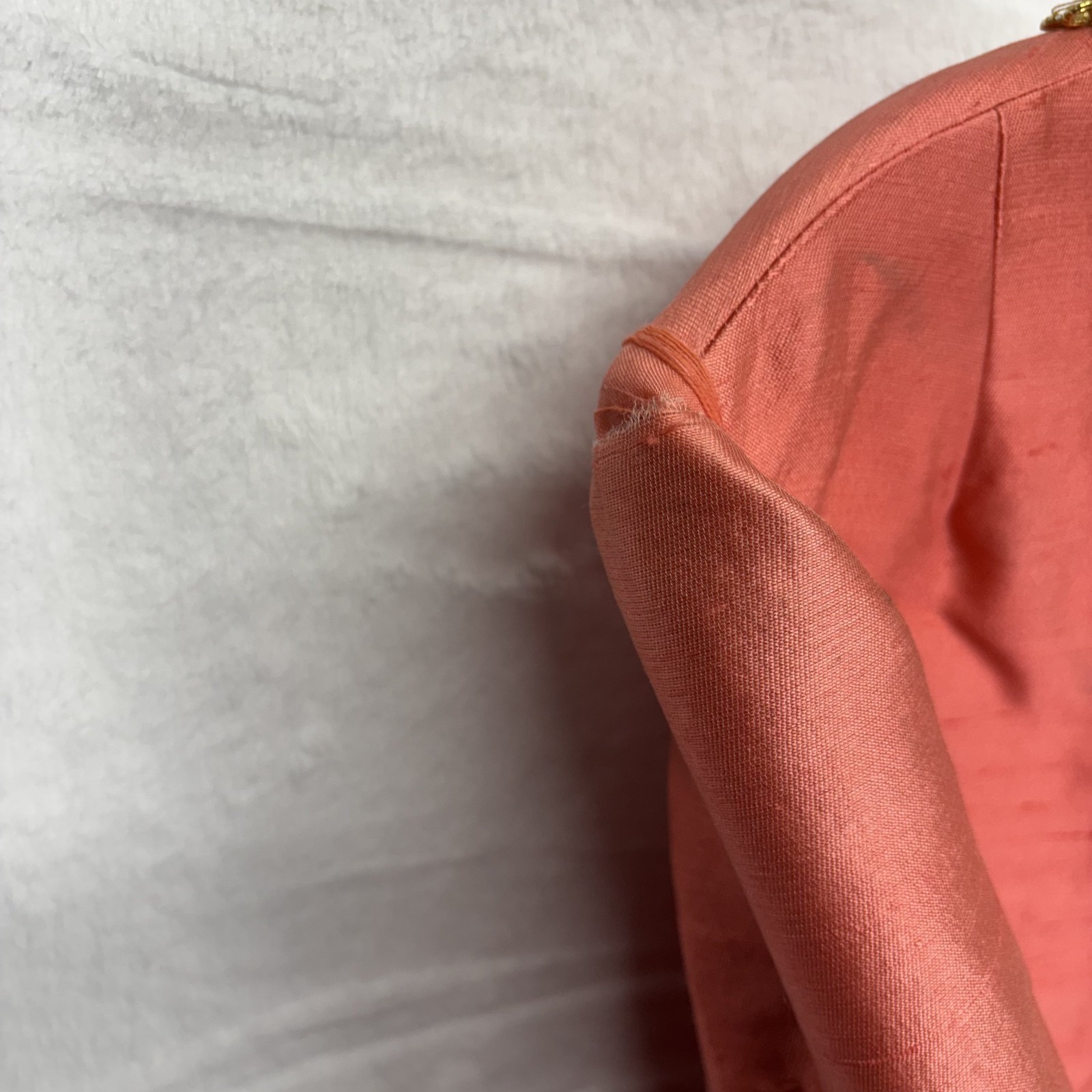 Vintage Gino Charles Dress Silk Wool Pink Beaded V Neck Mod Cocktail 60s Size 6