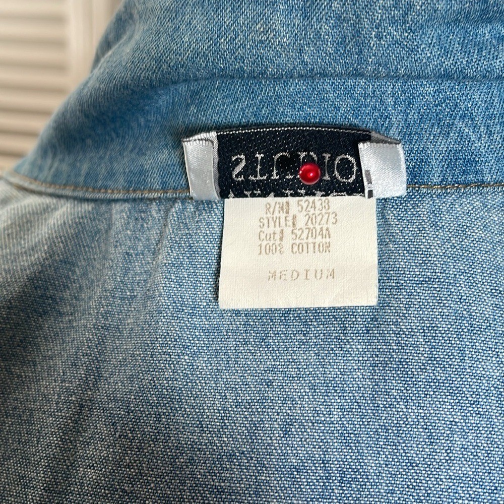NEW. Vintage Studio, Denim Dress, M. Button up.